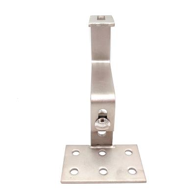 China Industrial Solar System 304 Stainless Steel Bracket Tile Roof Tile Roof Mounting Single Adjustable Hook for sale