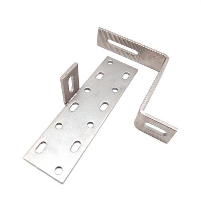 China Industrial Adjustable Solar Panel Mounting System Stainless Steel Bracket Roof Tile Hook For Tile Roof for sale