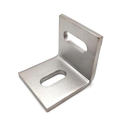 China Construction Aluminum Solar Mounting Metal L Foot Bracket Canister Good Quality Heavy Duty Coated Roof Powder Bracket Connector for sale