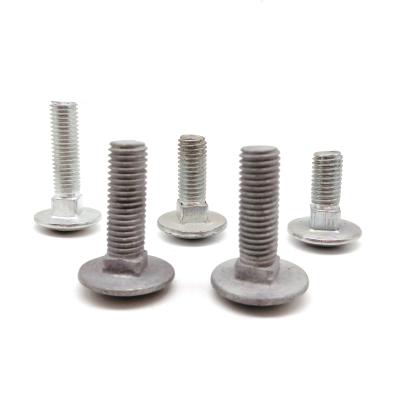 China Machinery Head Fasteners Flat Head Flat Head Carriage Bolt Square Neck Galvanized Metric Carbon Steel Din603 Carriage Bolt for sale