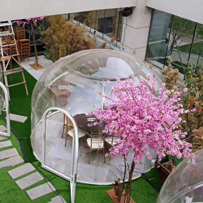 China 2022 New Arrival 6m Diameter Modern Outdoor Hotel Dome Room Geodesic Glamping Igloo Tent With PVC Roof Cover for sale