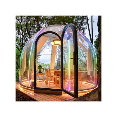 China Tnflatable Flame Retardant Inflatable Star Villa Dome Transparent Bubble Tent for sale