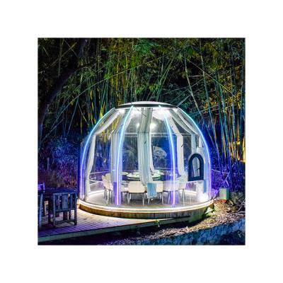 China Large fireproof bubbles with bathroom camping bubble tent for hotel for sale