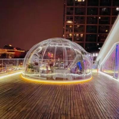 China Small Modern Outdoor Transparent PC House Four Seasons Luxury Hotel Garden Clear Dome Tent for sale