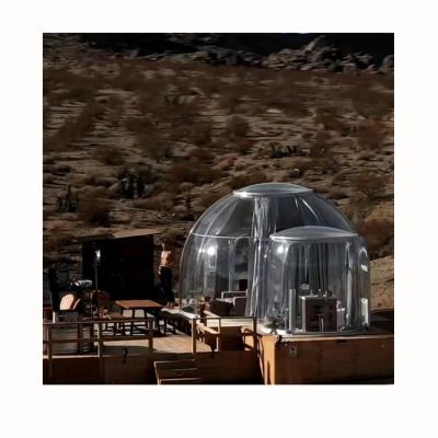 China Class B1 Clear Fire Retardant Bubble House Inflatable Fully Transparent Lawn Dome Tent For Hotel for sale