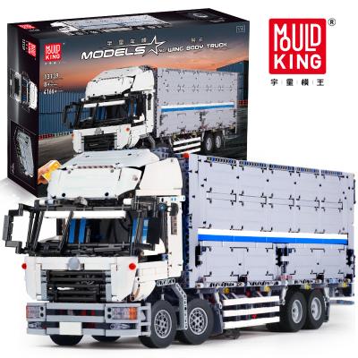 China KING 13139 Electronic Toy MOLD Container Truck Kids Gift Technic Car Toys App Version Remote Control Building Blocks Model Building Blocks for sale