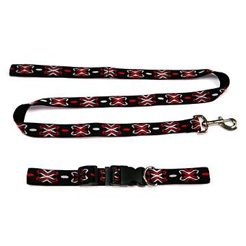 China Sustainable Adjustable Pet Collar And Leash Dog Lead Strap Band for sale