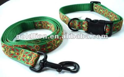 China Durable Dog Leashes And Adjustable Collars Pets Lead Webbing Strap for sale