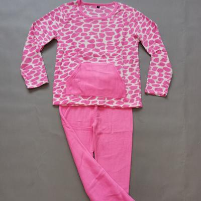 China Pajamas Use Fleece Pajamas Ladies Night Wear Fleece Pijama Set Wholesale Pajamas for sale