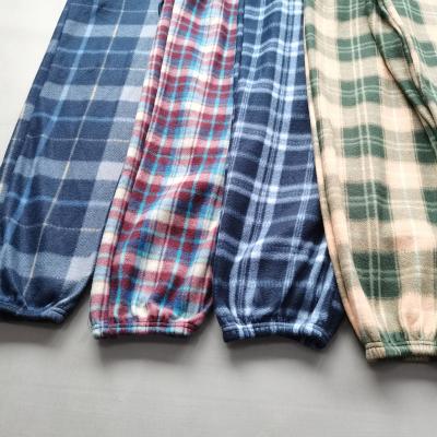 China Thermal Customized Fleece Plaid Printed Pajamas Outfits Thermal Pant for sale