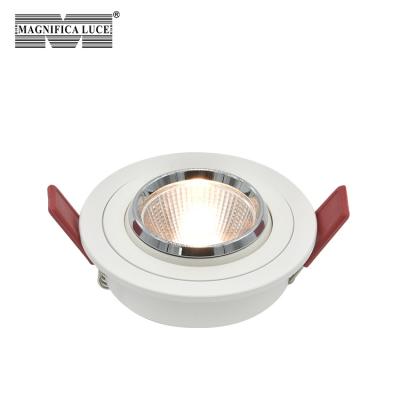 China Modern Indoor Dimmable 6w High Peformence Angle Recessed White Black Aluminum Cob Mini Led Spotlight for sale