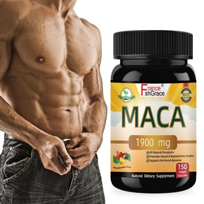 China Providing Energy Non-GMO Vegan-Friendly 150 Count Multi Black Organic Maca Powder Extract Roots Capsules For Men And Women for sale