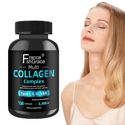 China Adult Healthy Hair Skin And Nails 150 Count Vital Vitamins Multi Collagen Hydrolyzates Collagen Regeneration Capsules Peptide Pills for sale