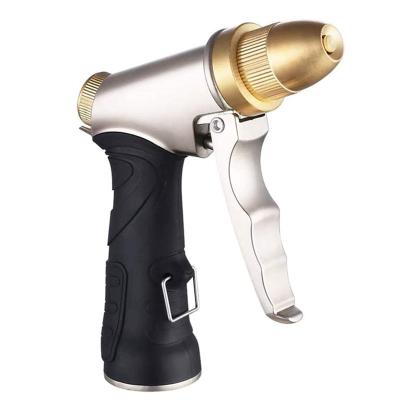 China Variable Flow Control 100% High Pressure Wash Brass Guns Adjusted By Metal Car Spray Nozzle Water Spray Gun 4 Modes for sale