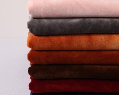 China QUICK DRY 100%Polyester Knitted Micro Velboa / Fleece Super Soft Velor Fabric for sale