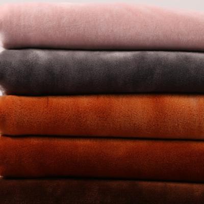 China Latest Brushed Sueded Design High Standard Cotton Fabric Soft Anti - Static Warp Knitted Fleece for sale