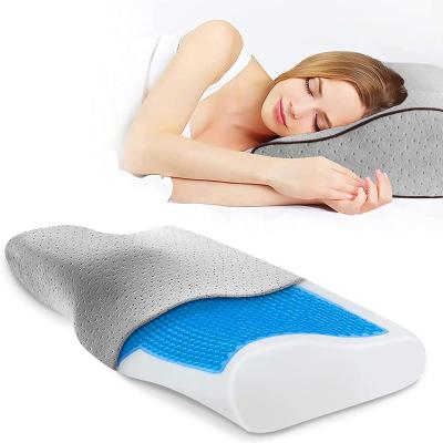 China Anti-static Contour Memory Foam Pillow Side Sleeper, Cervical Pillow For Neck Pain Gel Pillows for sale