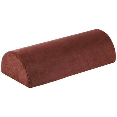 China Anti-Static Memory Foam Bolster Pillow For Neck Lumbar Spine Legs Knee Pain Relief Pillow Back Support Half Moon for sale