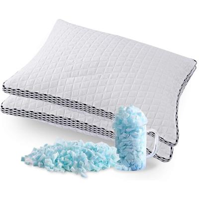 China Anti-Static Bamboo Cooling Pillow - Hypoallergenic Premium Shredded Memory Foam Pillow with Washable Pillow Case for sale