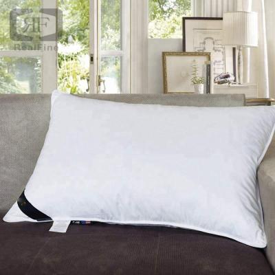 China Anti-Apnea Hypoallergenic Goose Duck Feather Down Bed Pillow with 100% Cotton Fabric for sale