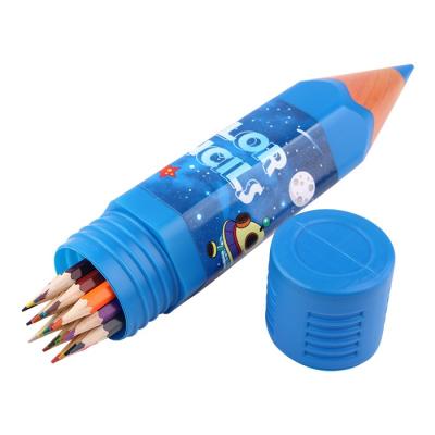 China Wholesale Personalized BETWEEN THE PITS Galaxy Print 24 Kids Eco Friendly Colored Pencil Set Colored Pencil Set for sale