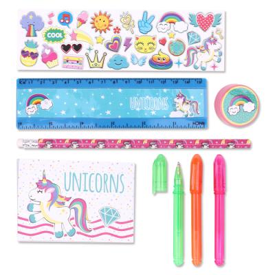 China School Supplies LW7698 BETWEEN THE PITS kids fancy stationery cheap personalized Unicorn Stationery Sets for sale