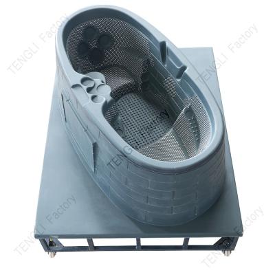 China Free Standing Shell Manufacturing Bathtub Massage Spa Hot Tub Mold Acrylic Mold Anti-slippery Acrylic Bathroom Bathtub Texture for sale