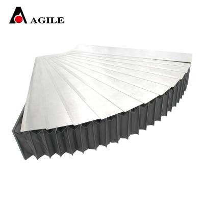 China CNC machine tool dust cover anti-fire cnc machine lathe armor accordion steel bellows cover for sale