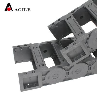 China Building Material Stores 45*100 Mm SK Bridge Type Reinforced Nylon Cable Carrier For CNC for sale