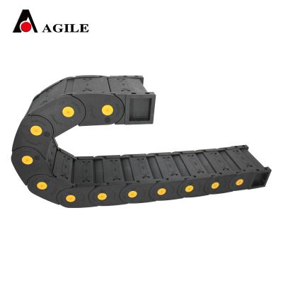 China Anti-Corrosion 45*100 Mm MTS Joint Type Reinforced Nylon Drag Chain for sale