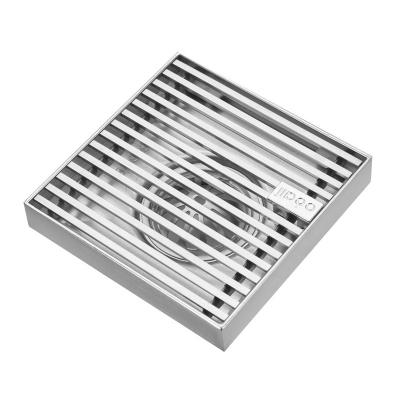 China 4 Inch Modern Stainless Steel Wire Mesh Square Floor Drain For Bathroom for sale