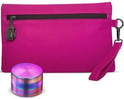 China Custom Smell Proof Dog Screened Smell Stash Bag Smell Proof Zipper Bag With Combination Lock for sale