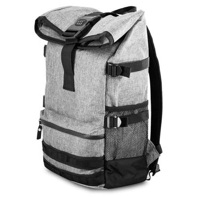 China Tabacco Custom High Quality Waterproof Smell Weed Logo Pussy Lockable Carbon Striped Roll Office Smell Proof Backpack for sale