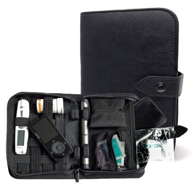 China Supplies Waterproof Premium Organizer Portable Travel Storage Carry Real Leather Diabetic Medical Bag With Logo for sale