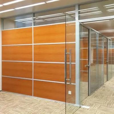 China Easy Installation Modern Design Detachable Office Walls Environmental Bank Use Office Partition Glass Wall for sale