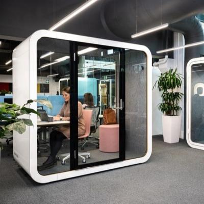 China Adjustable (height) Office Pod Meeting Work Pods Acoustic Silent Cabin For Office Soundproof Booth for sale