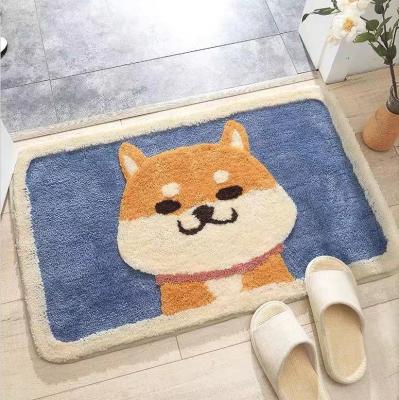 China Cute High Water Absorption Washable Microfiber Anti Slip Door Mat for sale