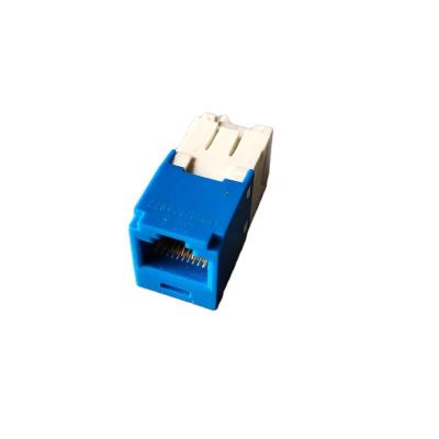 China Mains UTP telecoms types china networking factory RJ45 cat6 180 degree wiring female trapezoidal jack for sale