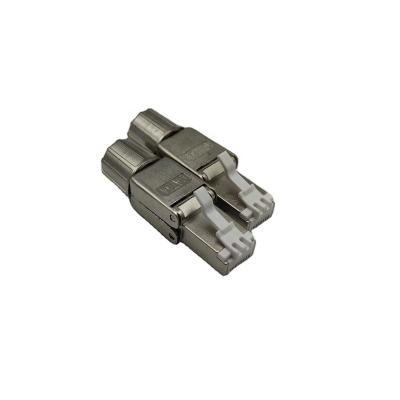 China Telecom Mains Shielded RJ45 CAT6AToolless 8P8C Plug Male RJ45 Connector Modular Plug for sale