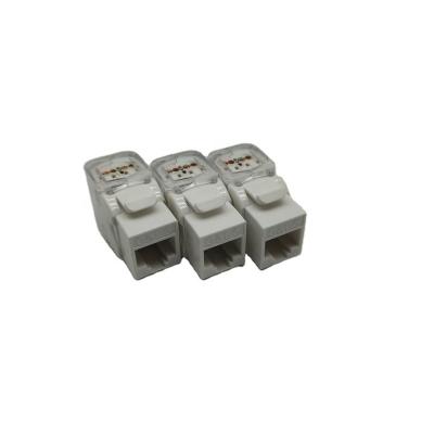 China Telecom Mains CAT6 Unshielded 180 Degree Toolless Keystone Jack RJ45 Internet Link Connector for sale