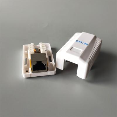 China Telecom Mains 1 Surface Mount Port Box Shielded CAT5e Networking Wall Mount Box for sale