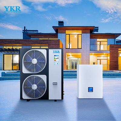 China Car YKR heatpump10KW 20 KW Split DC Inverter Heat Pump COP Air Source Heat Pump Water Heater High Heating Cooling for sale