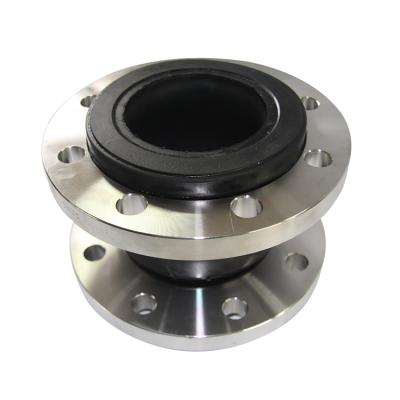 China Hot sale flange type elongation/compression/reduction vibration rubber single ball expansion fluctuating corrosion resistant common price in china for sale