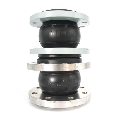 China kxt single anti-corrosion epdm single elongation/compression/reduction oil vibration sphere flange couplings flexible rubber expansion joint for sale