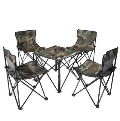 China Good Quality Modern Oxford Cloth And Portable Outdoor Folding Chairs And Tables Of Solid Steel Pipe for sale