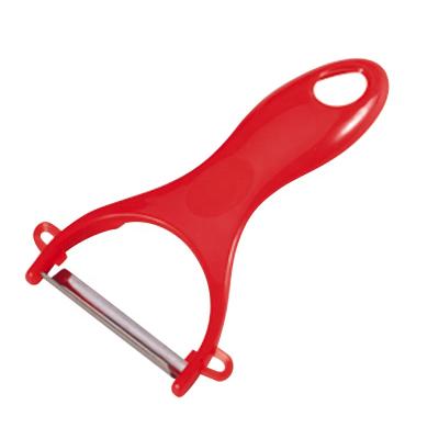 China Viable Stainless Steel Plastic Vegetable Peeler Instrument Kitchen Cucumber Carrot Vegetable Fruit Peeler for sale