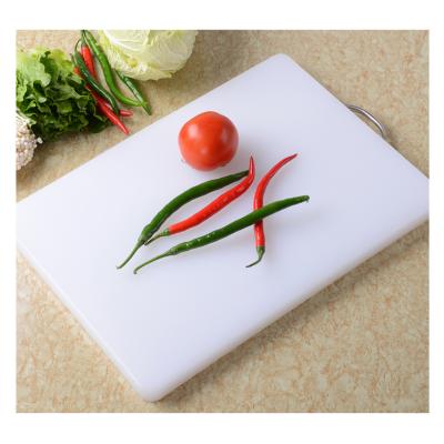 China Sustainable white plastic kitchen cutting board for sale