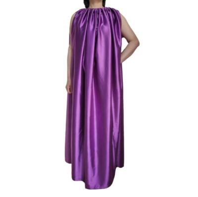 China Polyester Feeling Silk Yoni Steam Gown Female Women Customizable Steaming SPA Massage Gown Fabric Uniform Gowns for sale