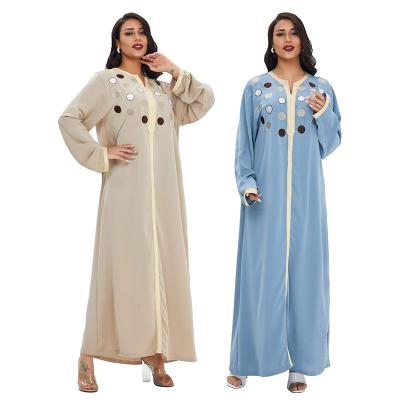 China Wholesale Muslim Loose Islamic Women Kaftan Long Casual Dress M-L-XL-2XL for sale