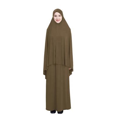 China Ramadan Plain Prayer Telekung Islamic Muslim Clothing For Women M-L-XL-XXL for sale